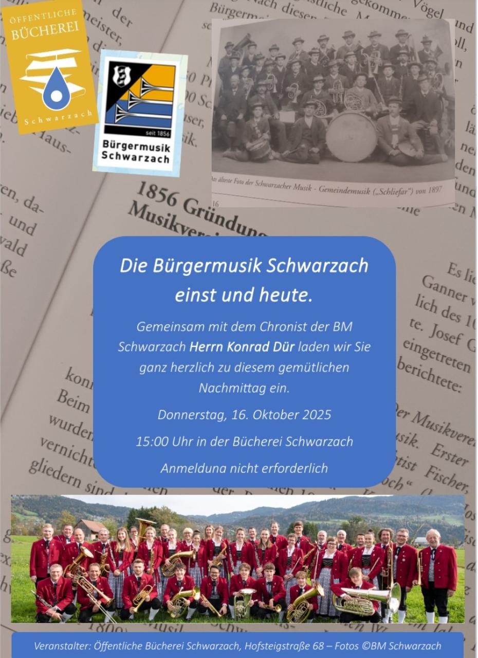 Einladung Bürgermusik einst und heute