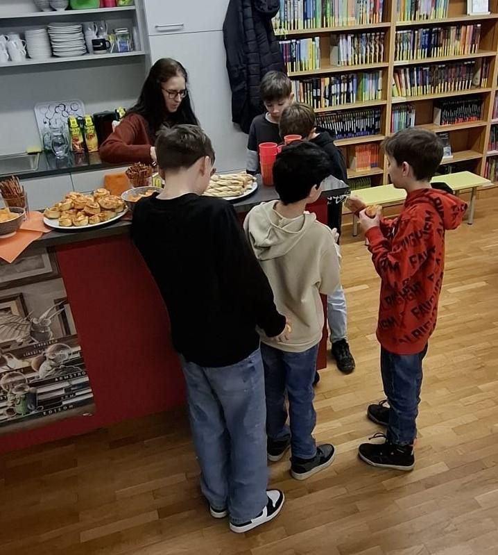 Snacks und Getränke Bar