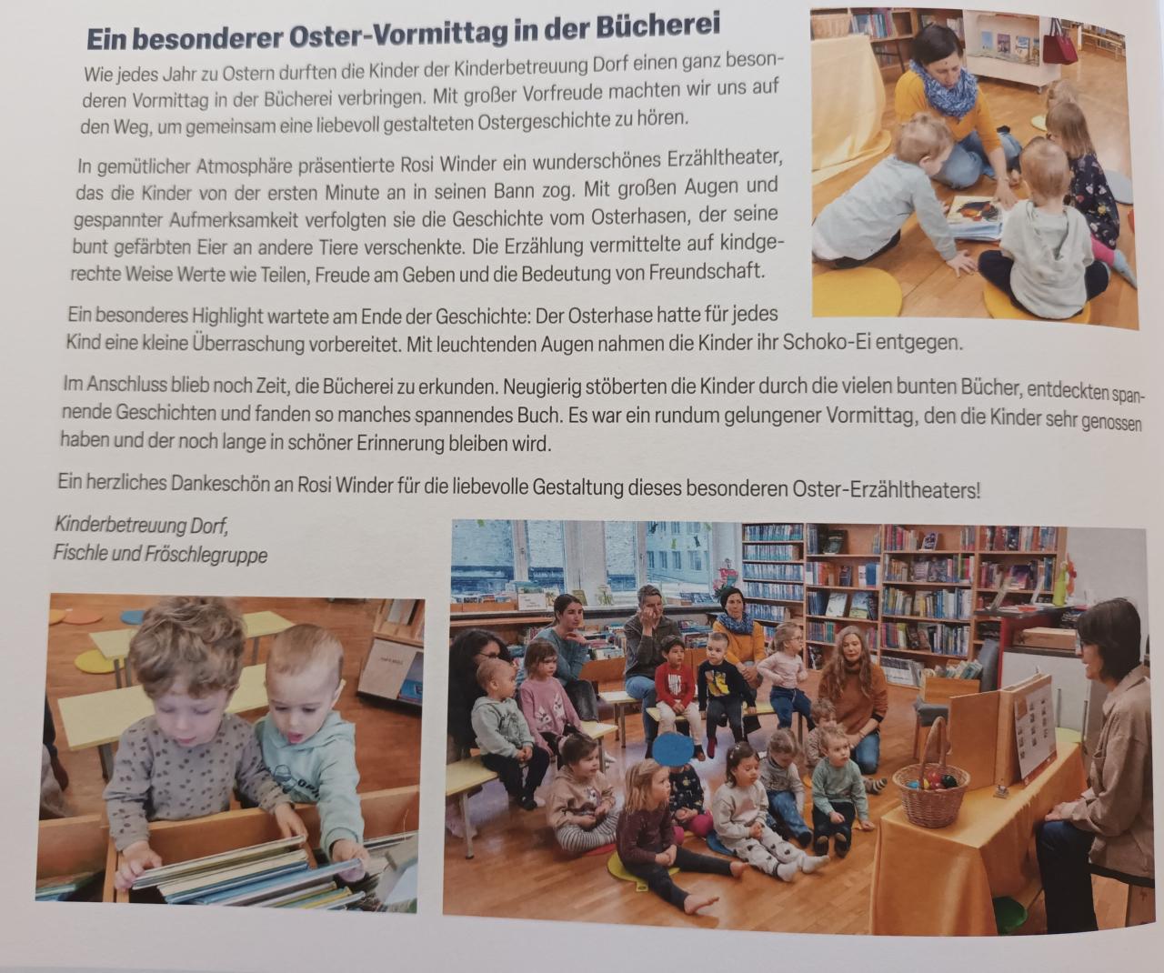 Besuch vom Kindergarten