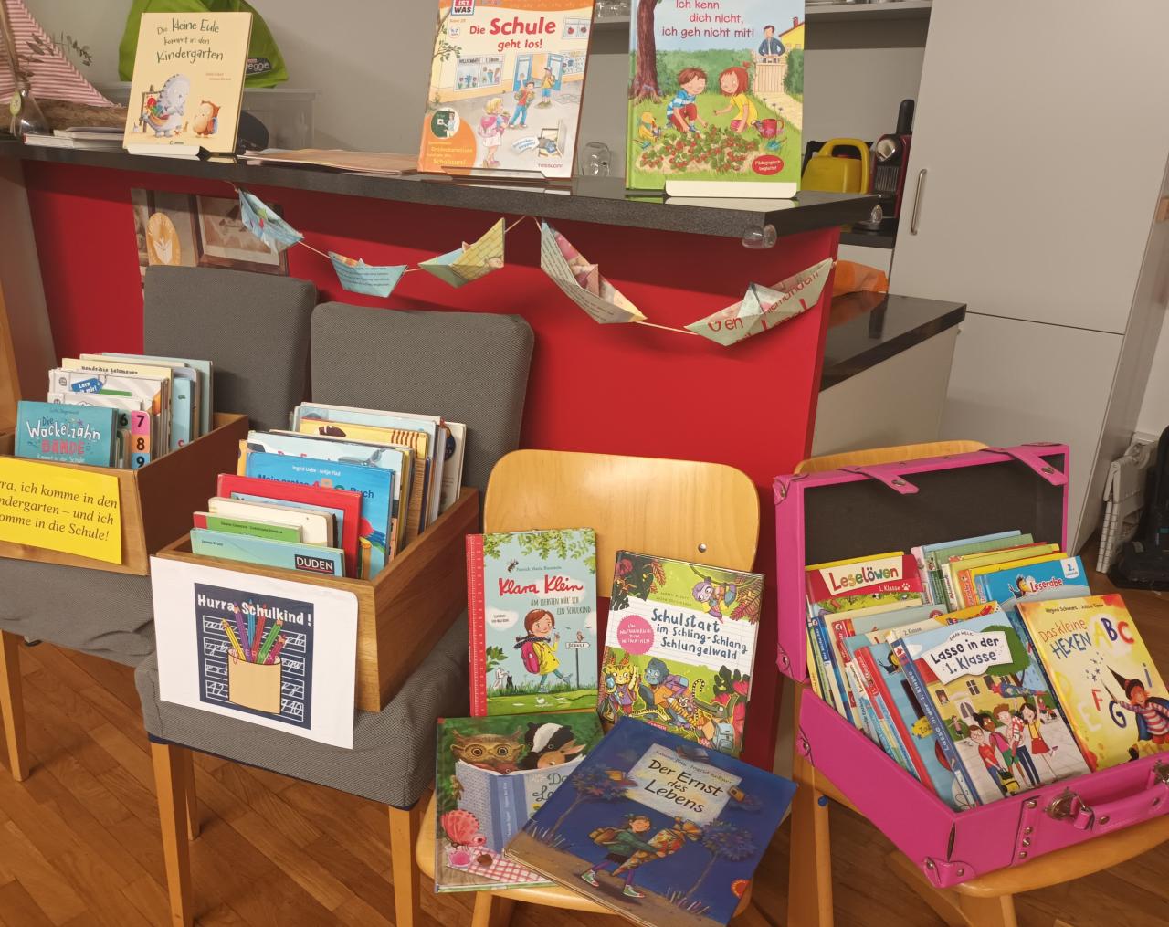 Bücherecke für den Schulbeginn 
