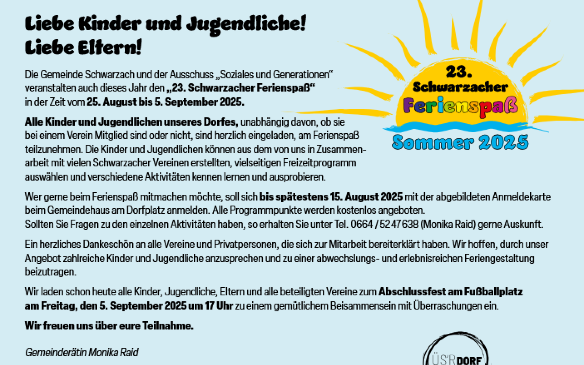 Ferienspaß 2025